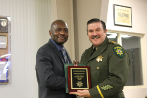 Pictured L to R: Correctional Sgt. Terrell Green and Sheriff John D'Agostini